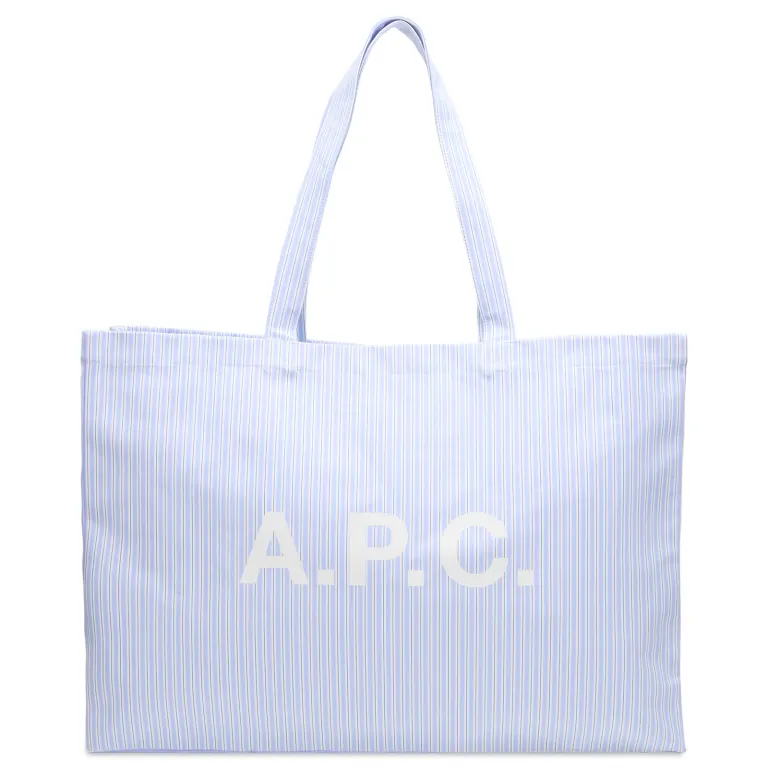 A.P.C. Striped Poplin Diane Tote