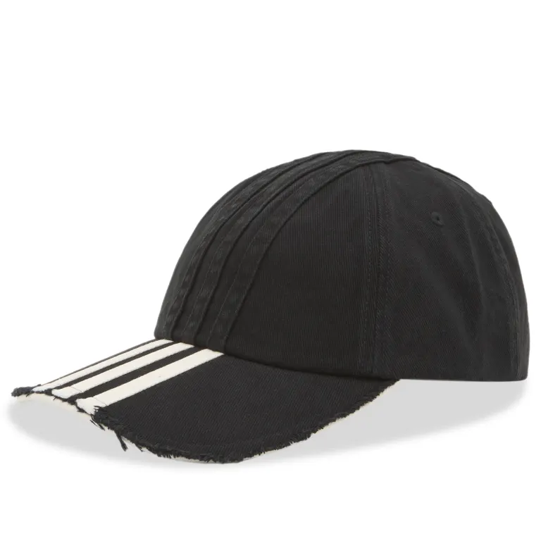 Y-3 Distressed Stripe Cap