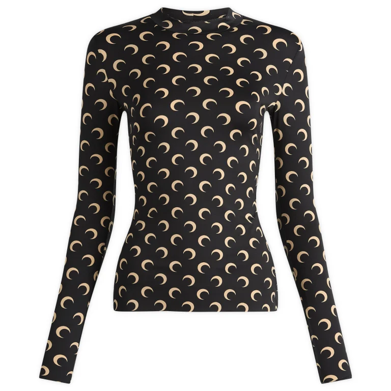 Marine Serre Moon Printed Long Sleeve Top