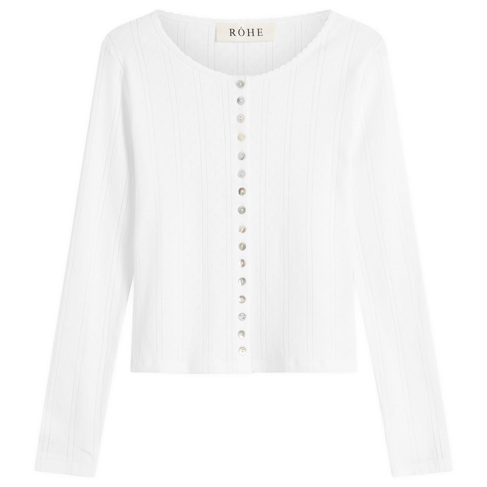 Róhe Pointelle Cardigan