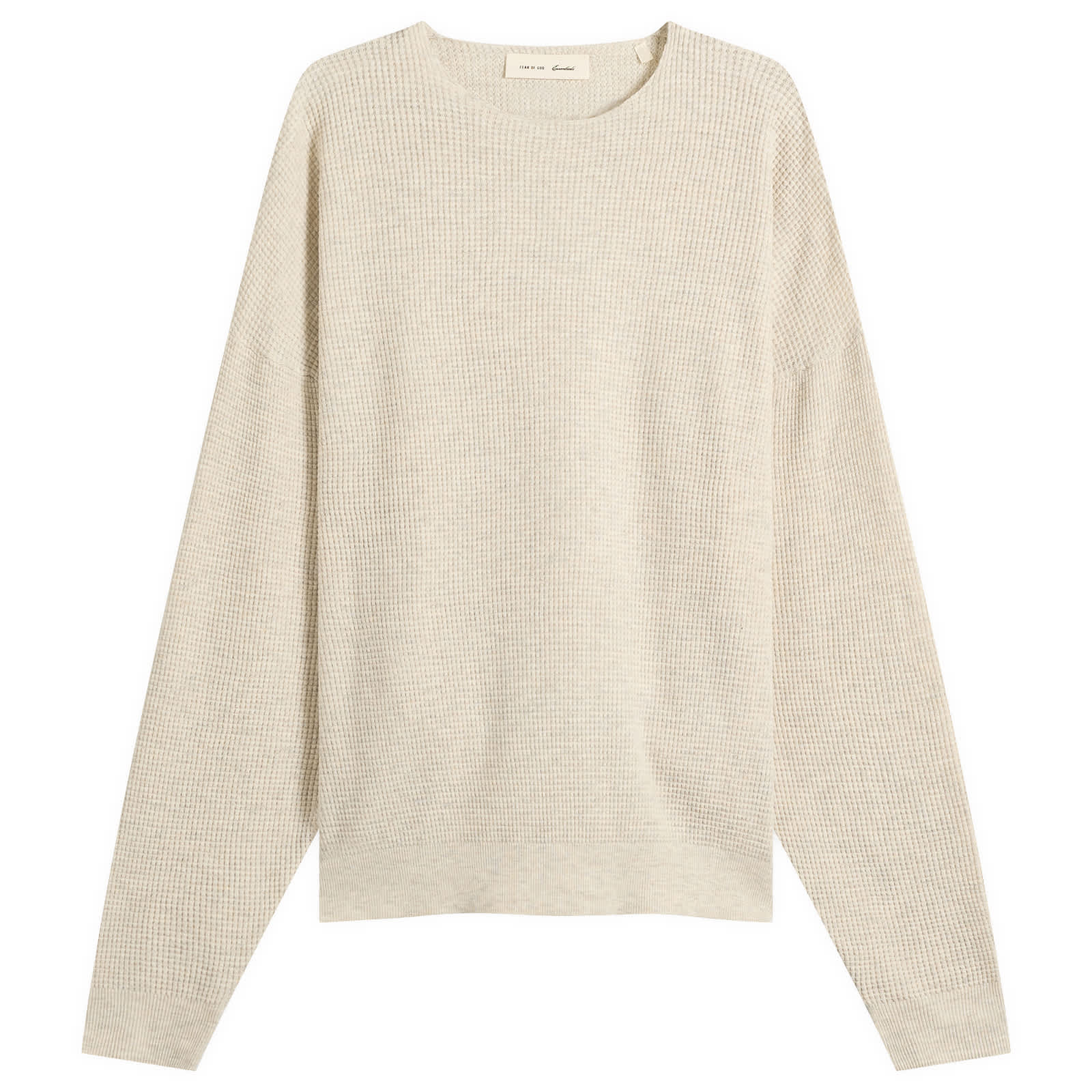 Fear of God ESSENTIALS Signature Waffle 90s Crew Neck Sweat