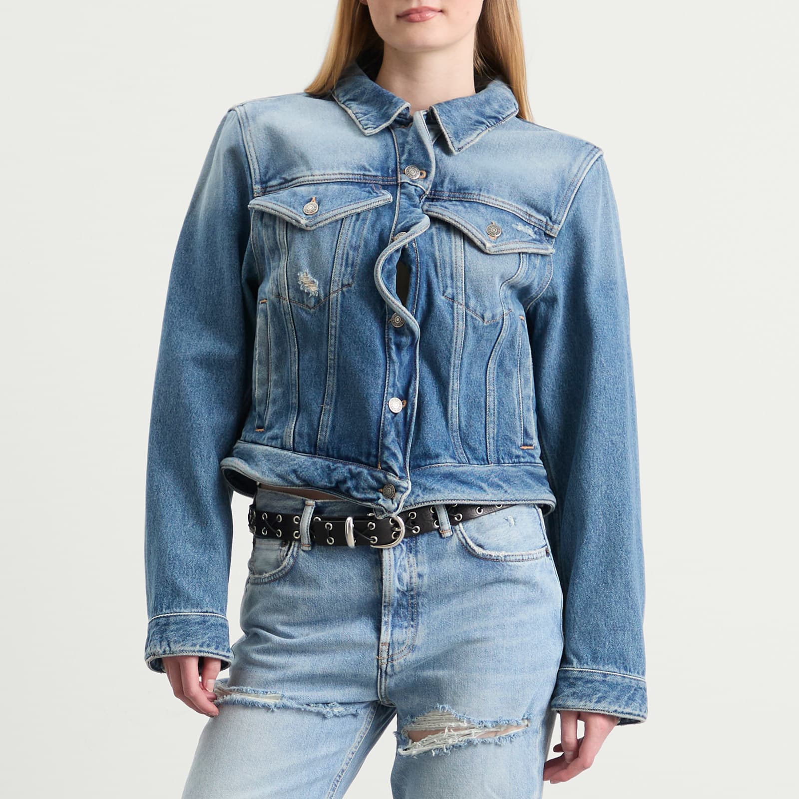 Acne Studios Oleag Vintage Wiggle Denim Jacket