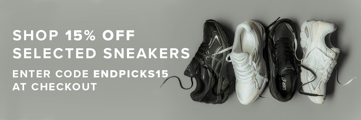 Shop 15% off selected sneakers. Enter code ENDSPICKS15 at checkout.