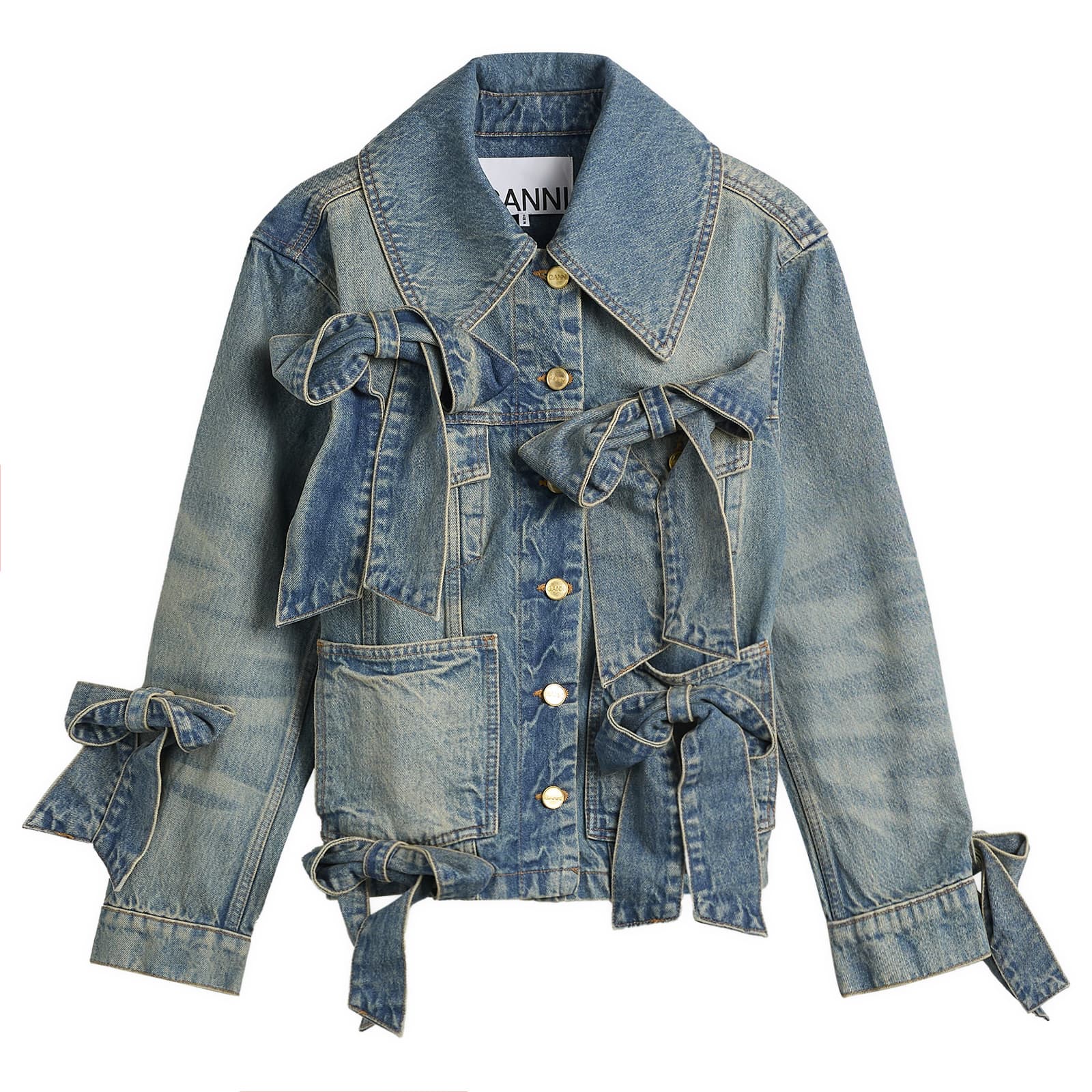 GANNI Tint Rigid Denim Jacket