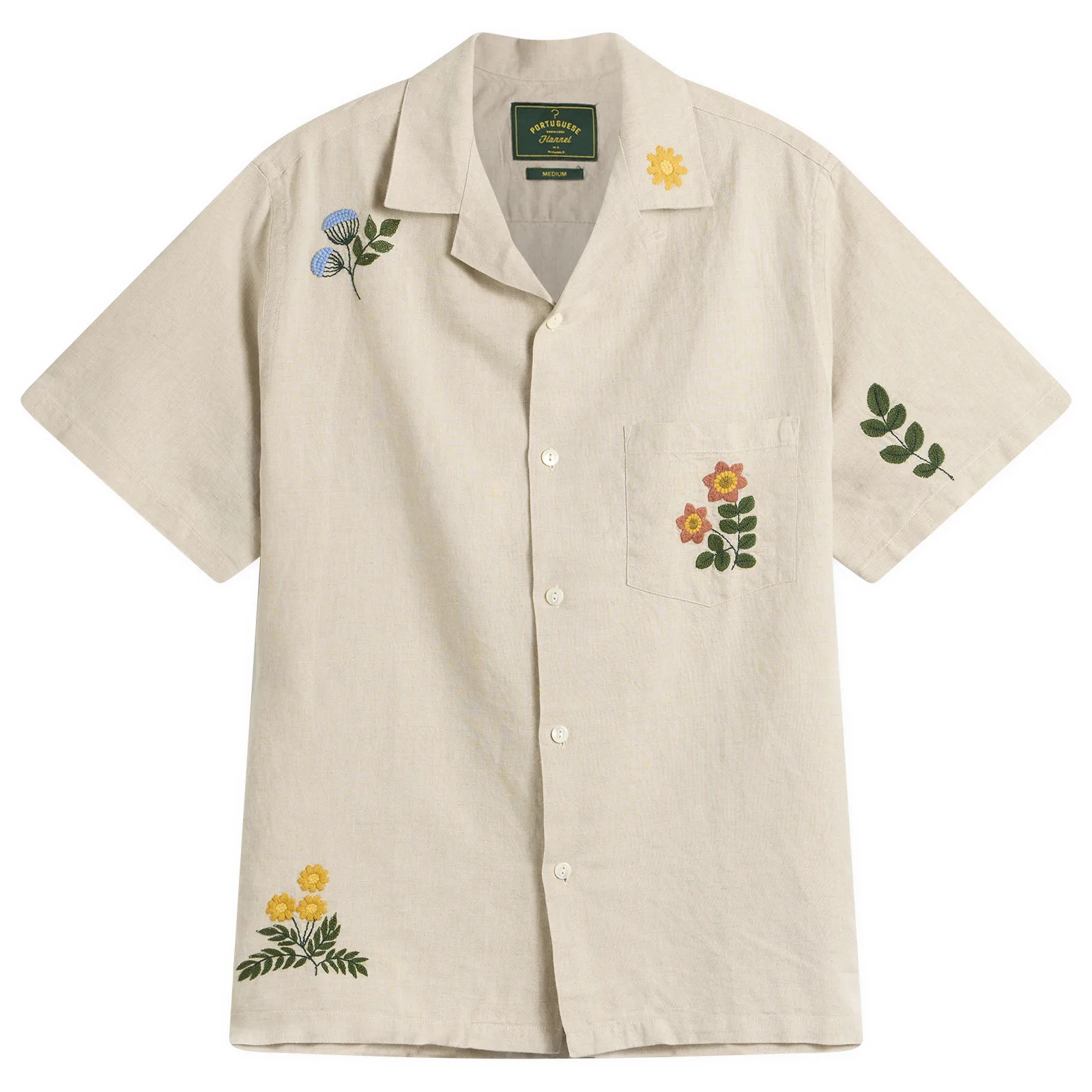 Portuguese Flannel Spring Embroidery Vacation Shirt
