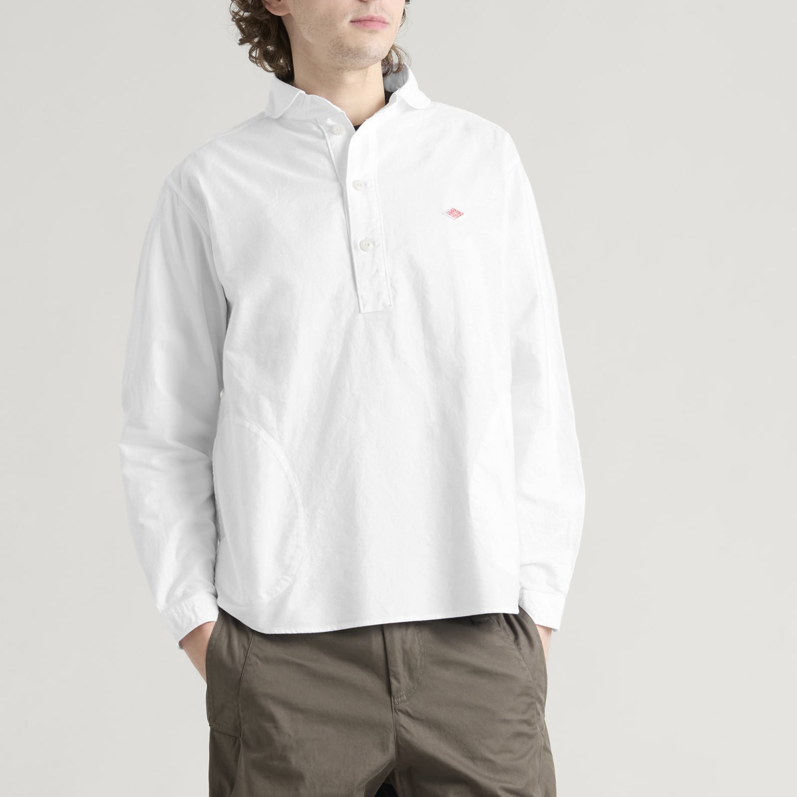 Danton Round Collar Pop Over Shirt