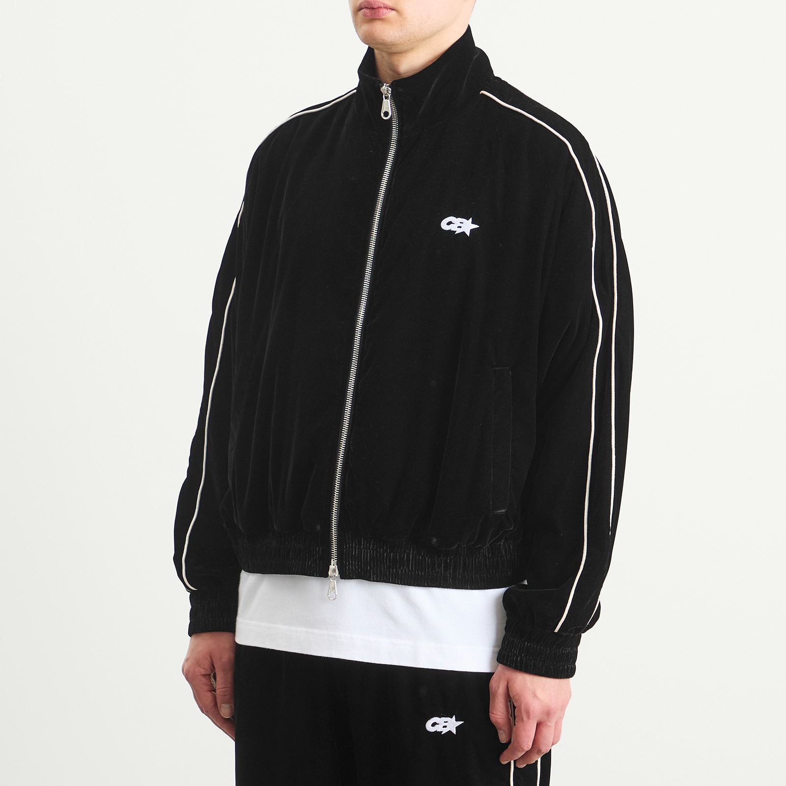 Cole Buxton Velour Track Jacket
