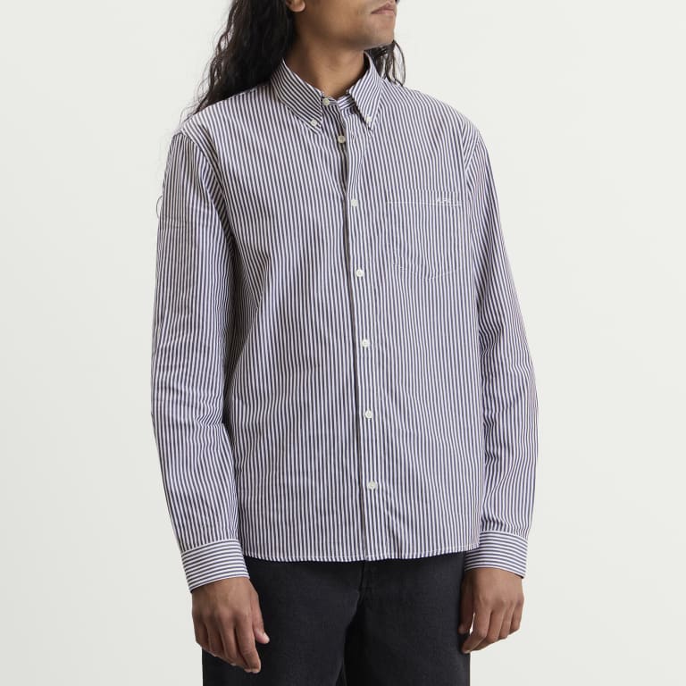 A.P.C. New Greg Stripe Poplin Shirt