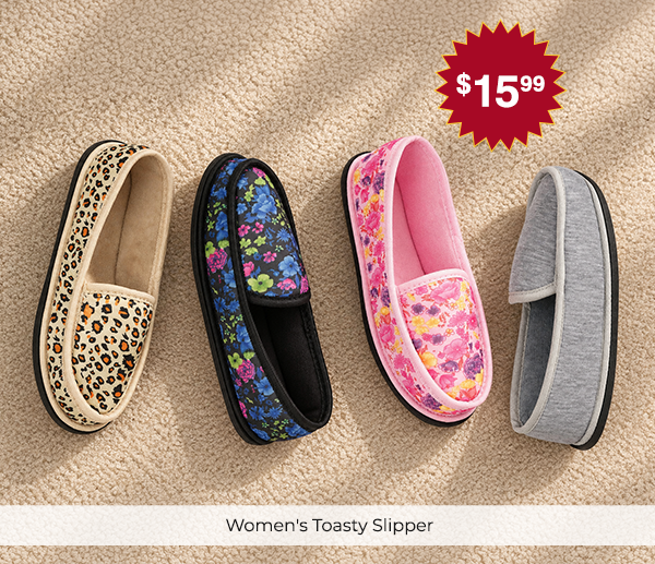 Women's Toasty Slipper. $15.99 