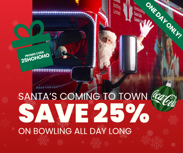 Santa clause is coming to Splitsville Bowl