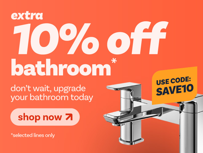 extra 10% off bathroom