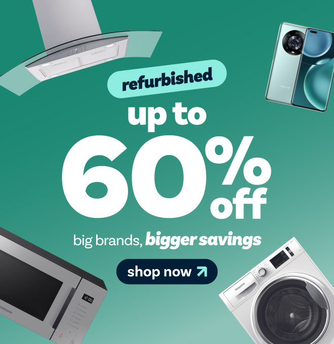 Refurbished. Big brands, bigger savings - up to 60% off. Shop now.