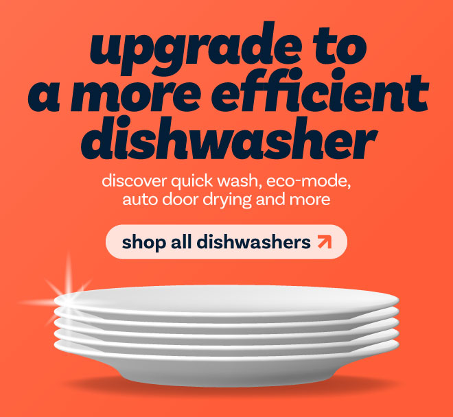upgrade to a more efficient dishwasher