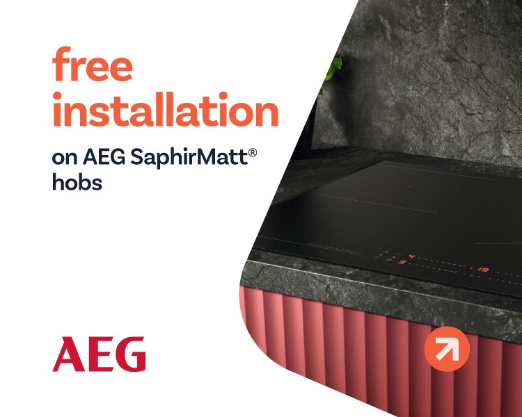 free installation on AEG SaphirMatt hobs