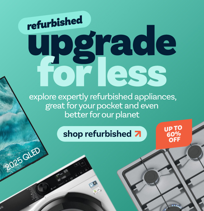 Up to 60% off on refurbished appliances