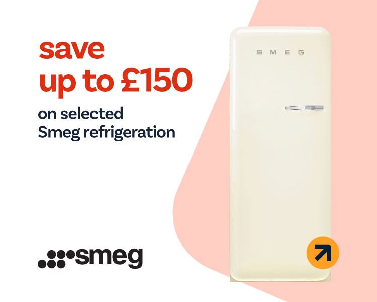 save up to £150 on selected Smeg refrigeration