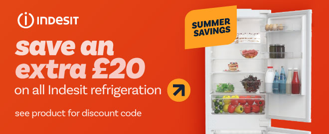 save an extra £20 on all Indesit refrigeration