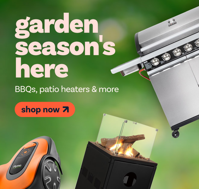 garden season's here BBQs, patio heaters & more