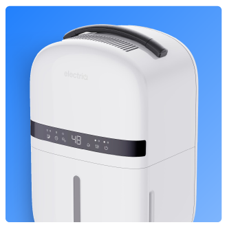electriQ 5L quiet compact compressor dehumidifier