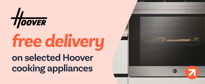 free delivery on selected Hoover cooking appliances