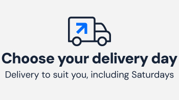Choose your delivery day - delivery to suit you, including saturdays
