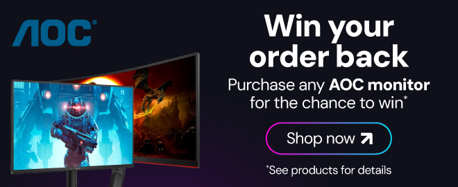 Win your order back with AOC monitors