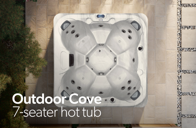 Outdoor Cove 7-seater hot tub