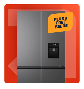 TCL 466L 4-door American fridge freezer with water dispenser - dark silver