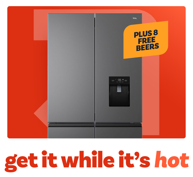 TCL 466L 4-door American fridge freezer with water dispenser - dark silver