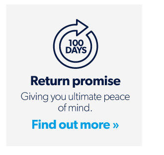 Return promise. Giving you ultimate peace of mind. Find out more