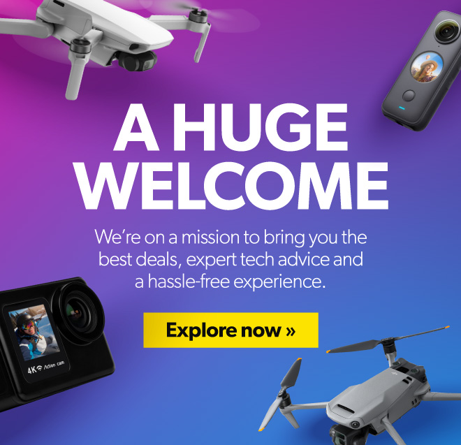 A huge welcome. We’re on a mission to bring you the best deals, expert tech advice and a hassle-free experience. Explore now