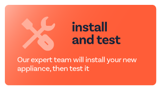 Install and test your new appliance