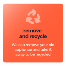 Remove and recycle your old appliance