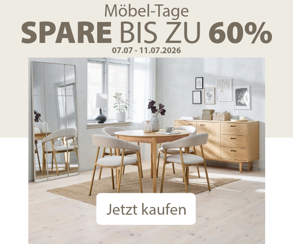 Möbel-Tage: Spare bis zu 60%