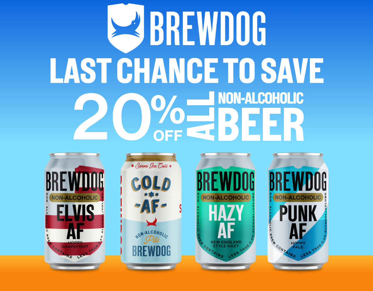20% OFF NON-ALCOHOLICS