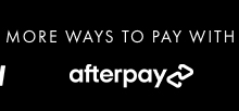 More ways to pay with afterpay