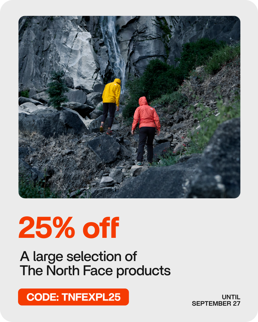 Thanks for joining Altitude Sports  25% off a large selection of The North Face products  CODE: TNFEXPL25  Until September 27