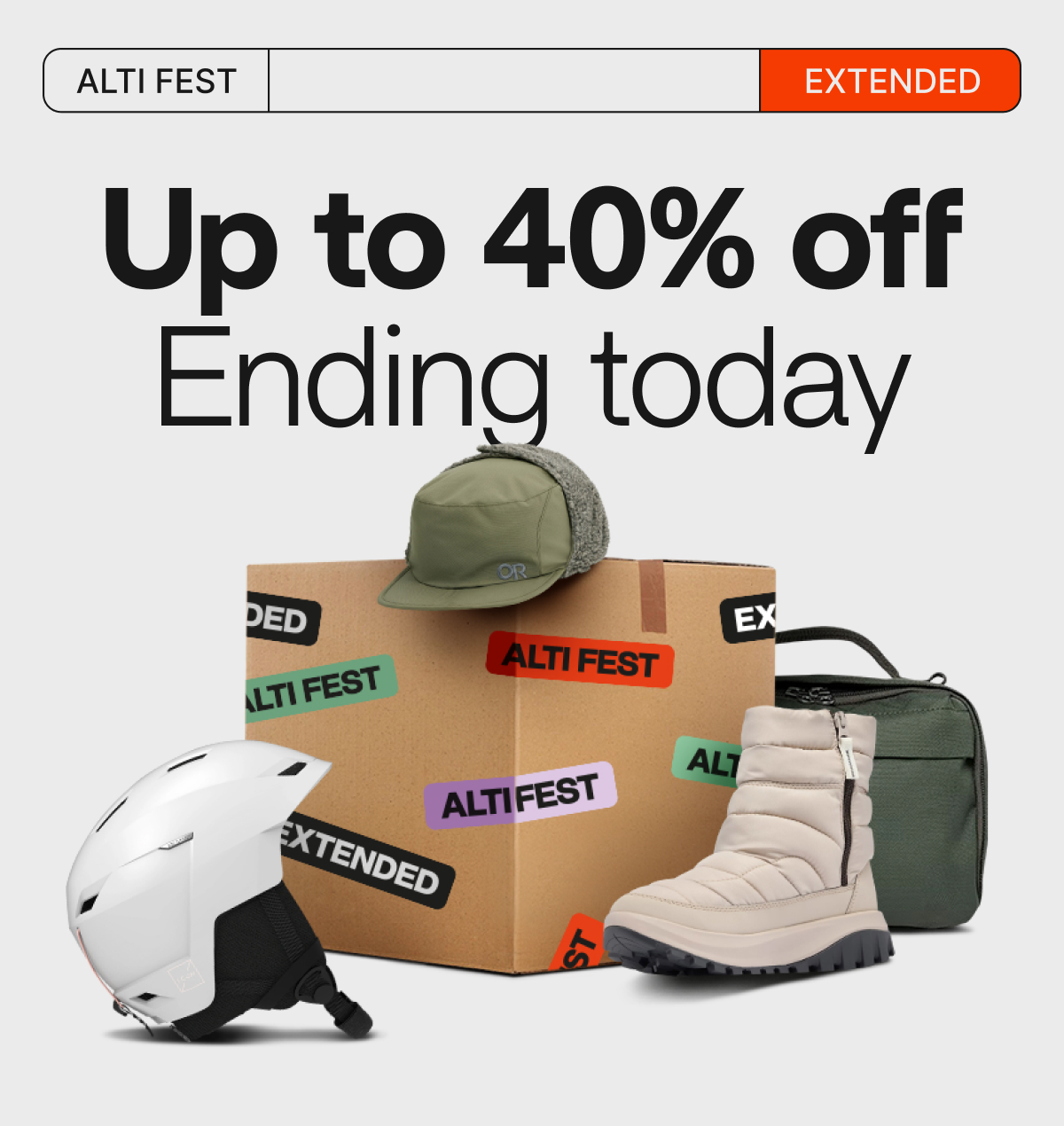 LAST CHANCE FOR ALTI FEST! Up to 40% off ends tonight!