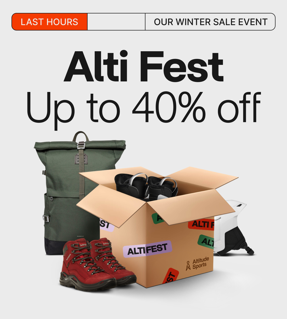 Alti Fest is here! Up to 50% off a huge selection for 5 days only.