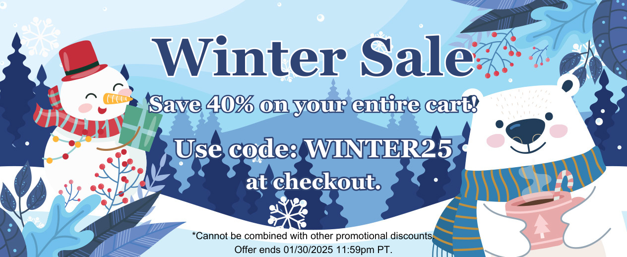 Winter Sale! Take 40% off with coupon