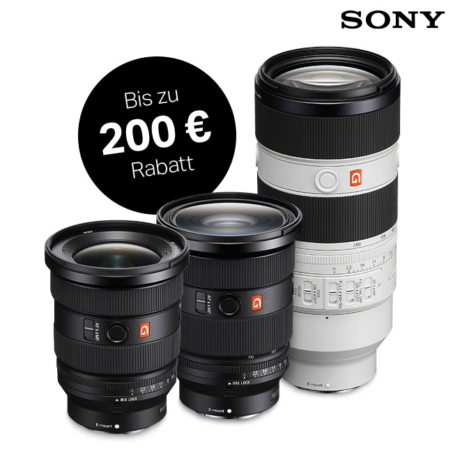 Objektive der Sony-Aktion