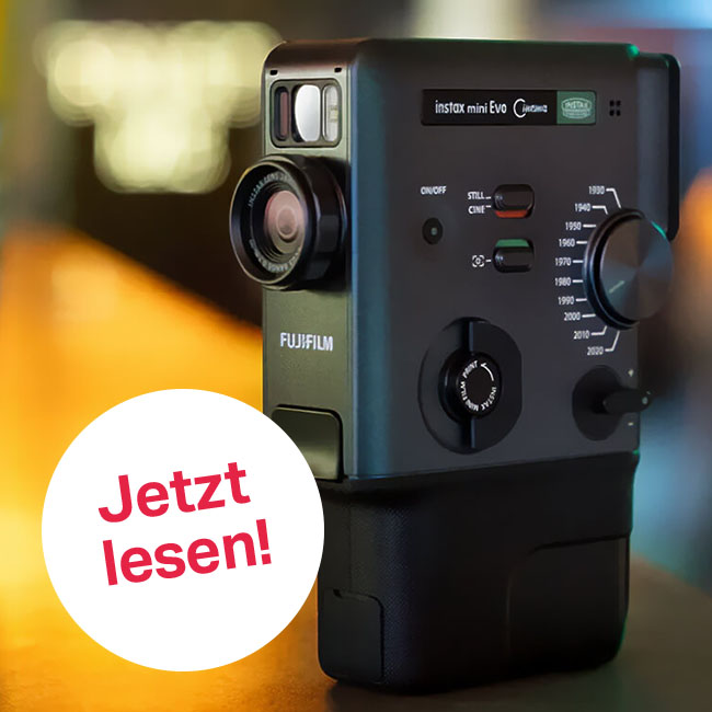 Fujifilm Instax Mini Evo Cinema im Magazin