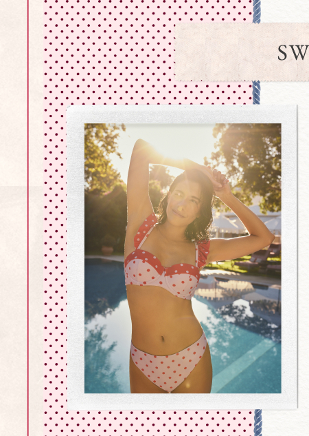 Cath Kidston Purple Polka Dot Frill Trim Bikini Top