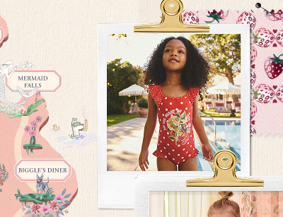 Cath Kidston Red Polka Dot Flower Cath Kidston Frill Swimsuit (3mths-7yrs)