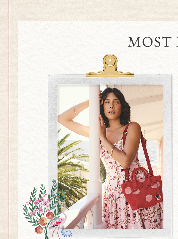 Cath Kidston Red Polka Dot Cross-Body Bag