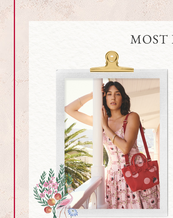 Cath Kidston Red Polka Dot Cross-Body Bag
