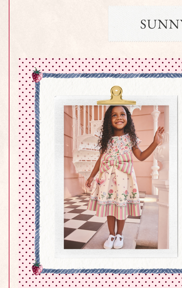 Cath Kidston Pink/Cream Stripe Scuba Bow Dress (3mths-7yrs)