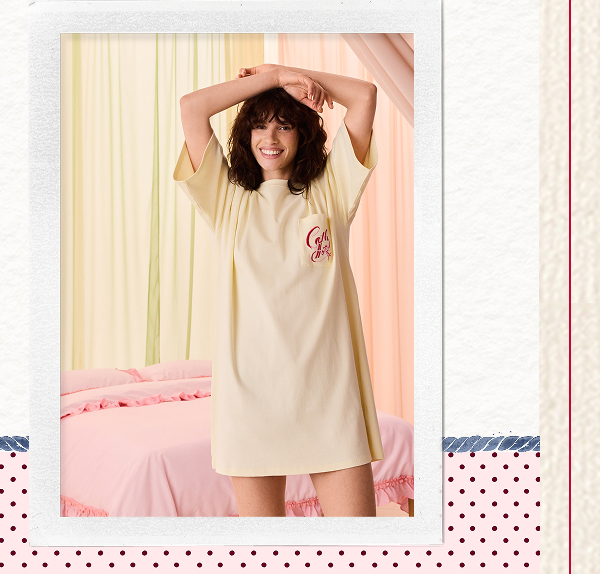 Cath Kidston Yellow Cotton Panda Print Nightie