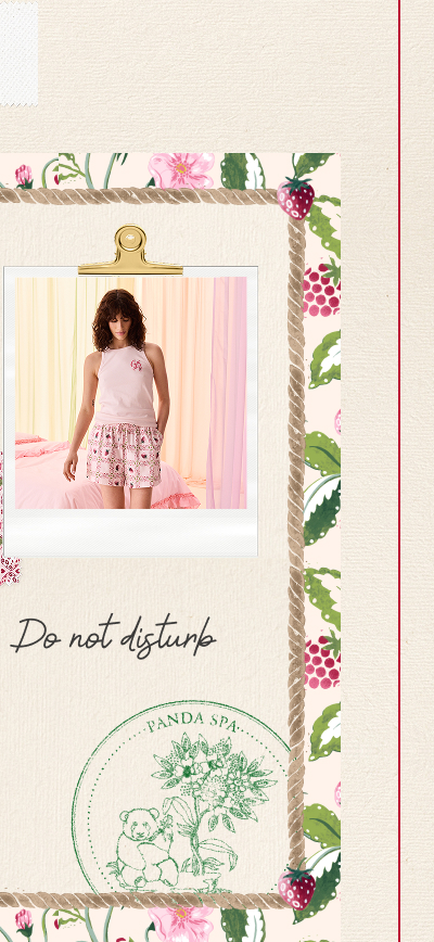 Cath Kidston Pink Raspberry Check Pyjama Set