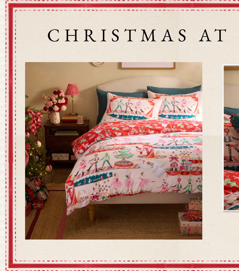 Cath Kidston Green Christmas Nutcracker Cushion